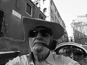 Bill Marsano by kayak in Venice